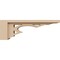 Ekena Millwork 3"W x 18"D x 6"H Thin Sheridan Rough Cedar Woodgrain TimberThane Corbel, Primed Tan CORUR03X18X06SHERCPR - alternate 3